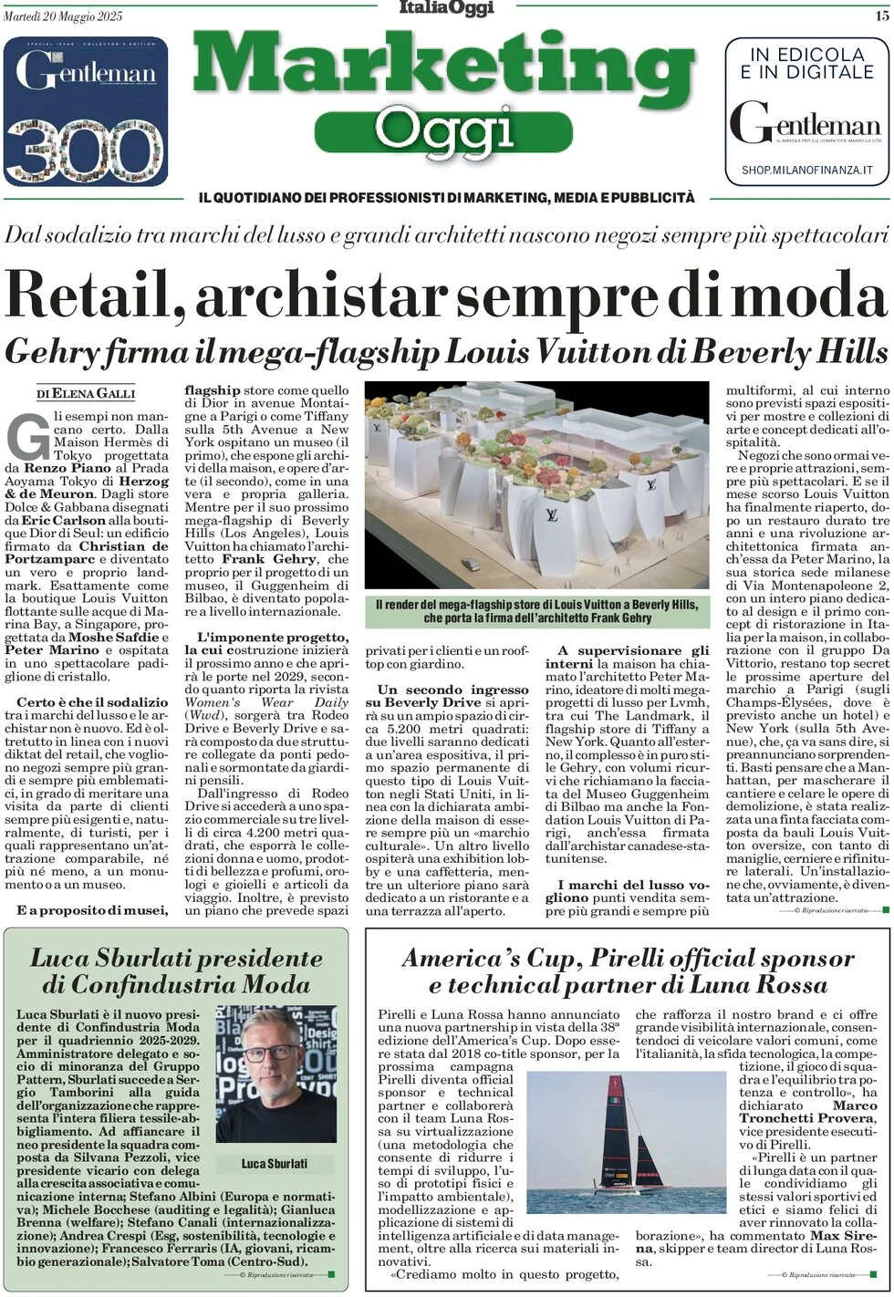 anteprima della prima pagina di marketing-oggi del 20/05/2025