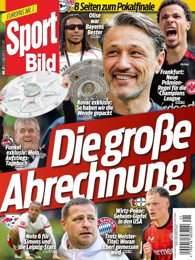 anteprima della prima pagina di sport-bild del 21/05/2025