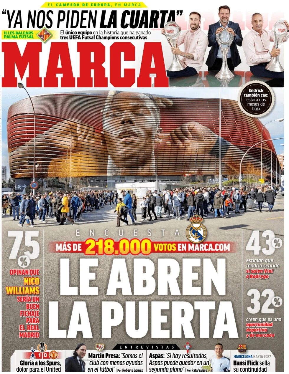 anteprima della prima pagina di marca del 22/05/2025