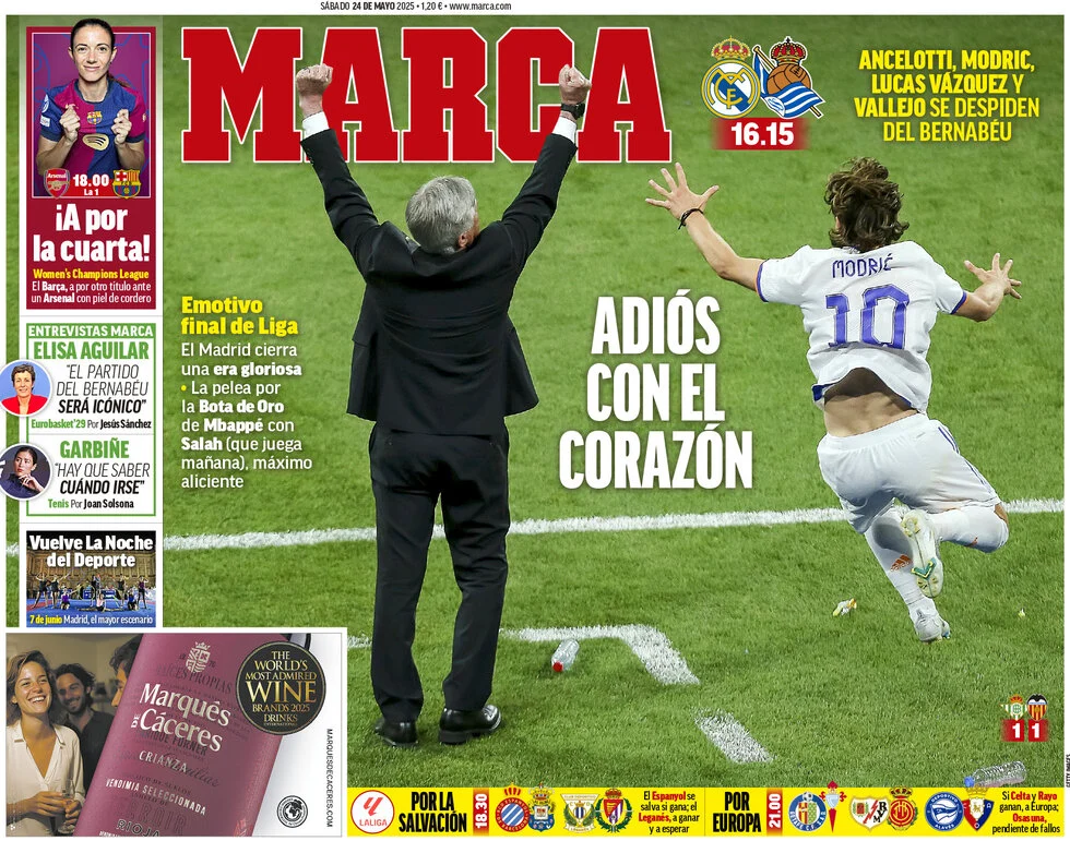 anteprima della prima pagina di marca del 24/05/2025