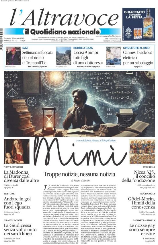 anteprima della prima pagina di il-quotidiano-del-sud-laltravoce del 25/05/2025