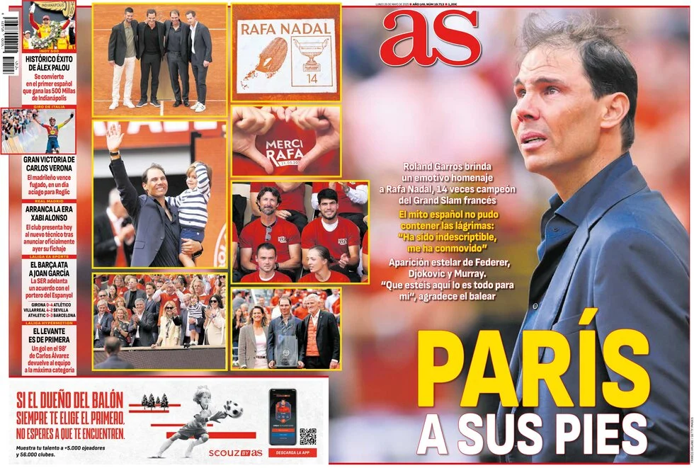 anteprima della prima pagina di as-madrid del 26/05/2025