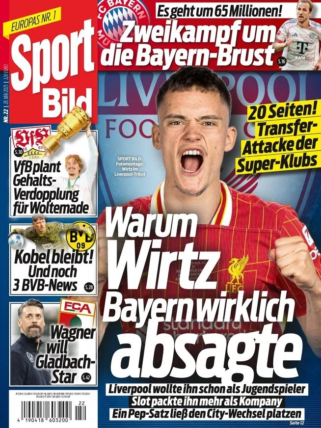 anteprima della prima pagina di sport-bild del 28/05/2025
