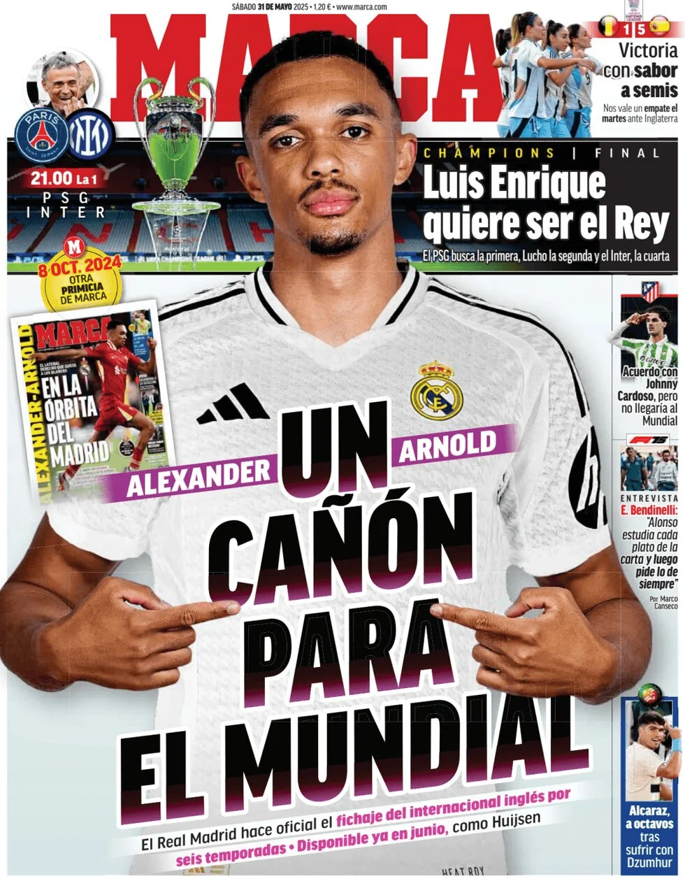 anteprima della prima pagina di marca del 31/05/2025