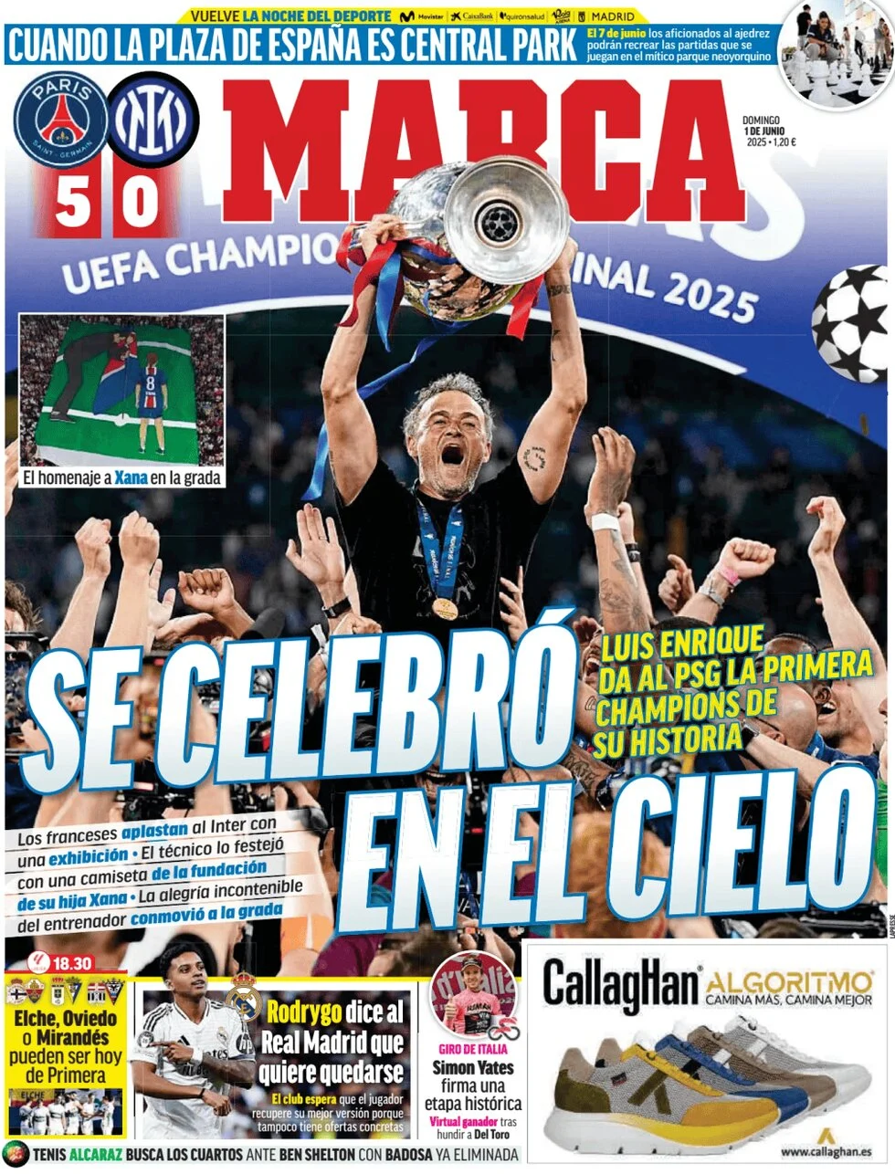 anteprima della prima pagina di marca del 01/06/2025