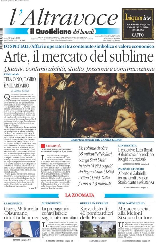 anteprima della prima pagina di il-quotidiano-del-sud-laltravoce del 02/06/2025