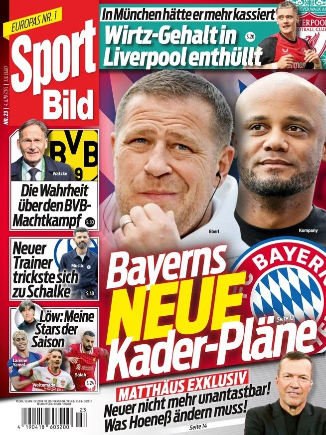 anteprima della prima pagina di sport-bild del 04/06/2025