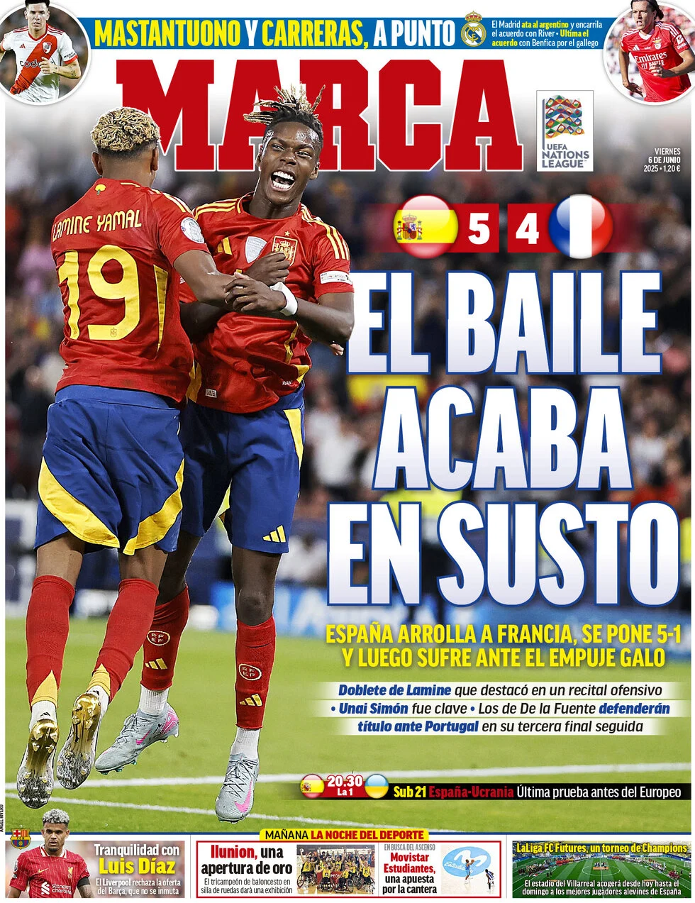 anteprima della prima pagina di marca del 06/06/2025