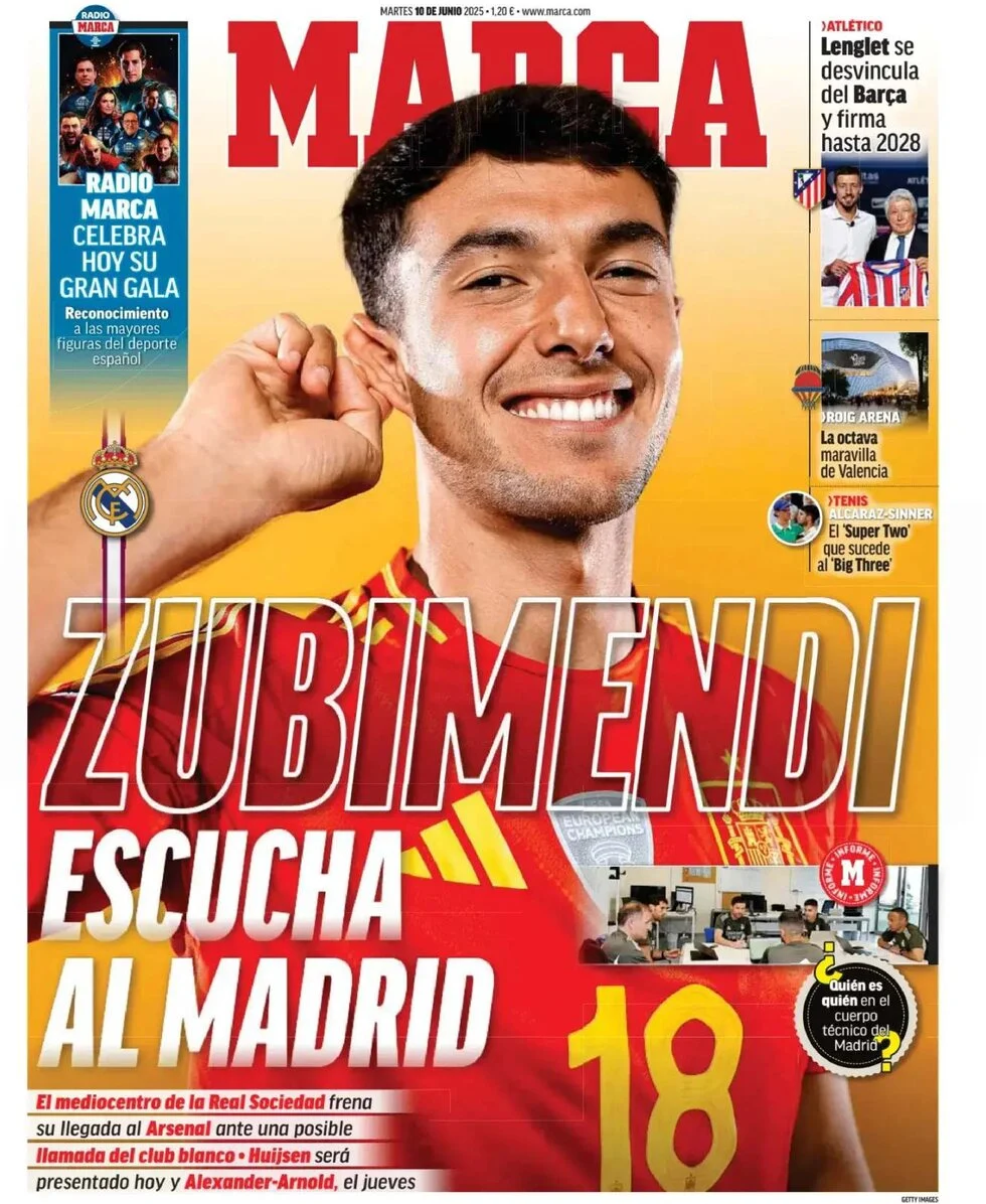 anteprima della prima pagina di marca del 10/06/2025