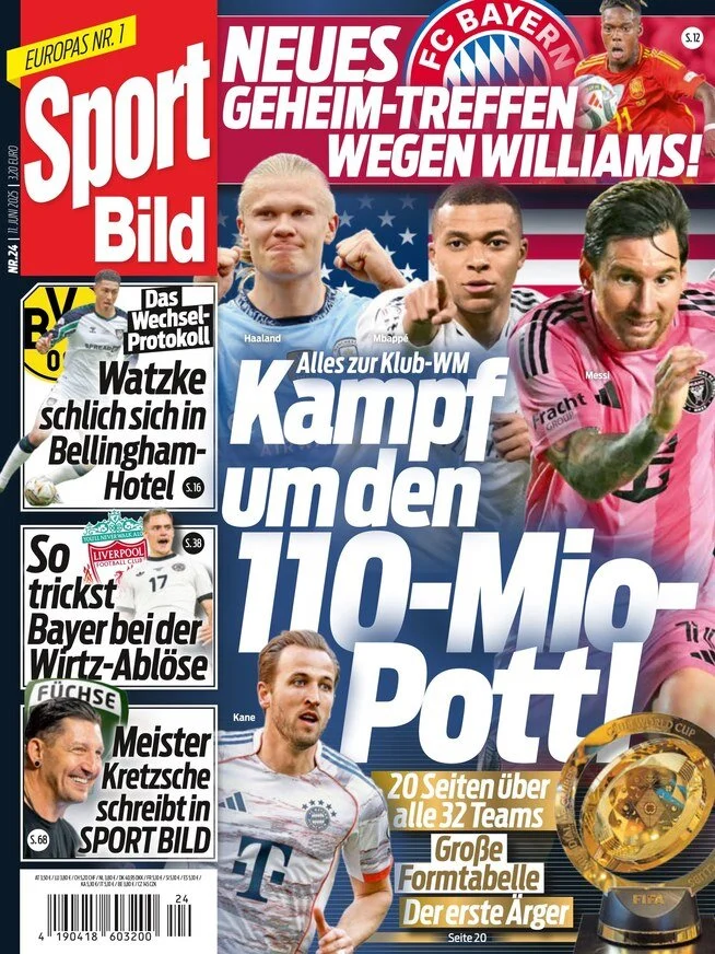 anteprima della prima pagina di sport-bild del 11/06/2025