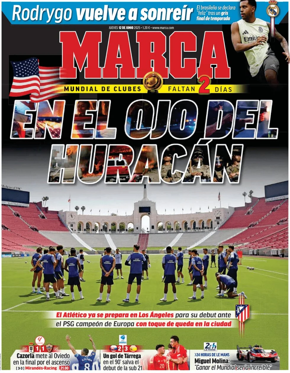 anteprima della prima pagina di marca del 12/06/2025