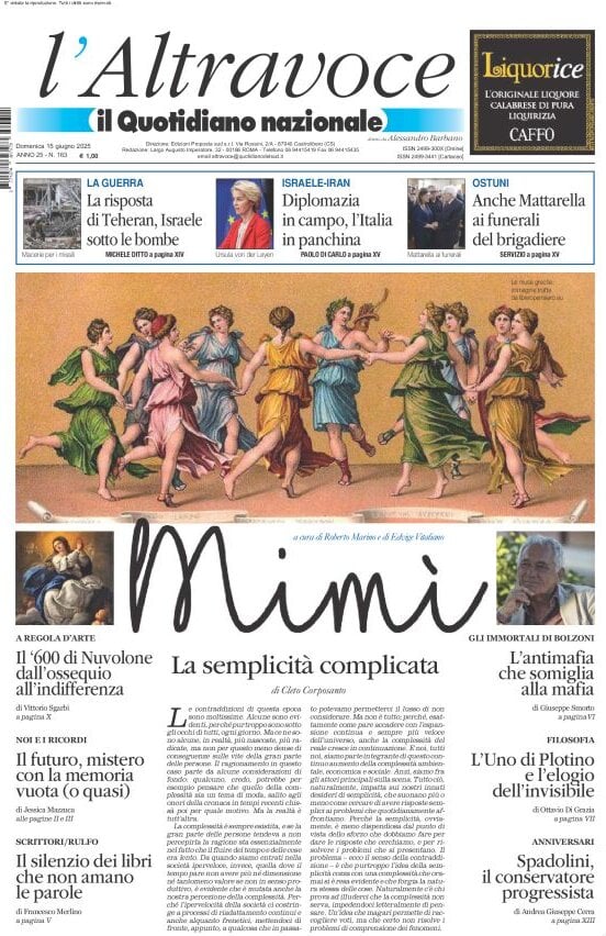 anteprima della prima pagina di il-quotidiano-del-sud-laltravoce del 15/06/2025