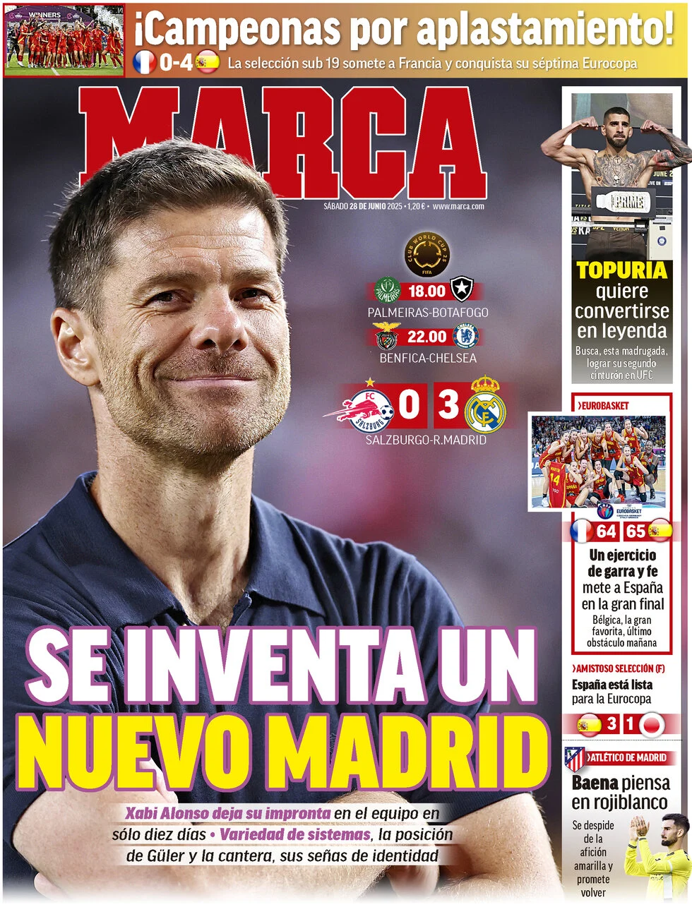 anteprima della prima pagina di marca del 28/06/2025