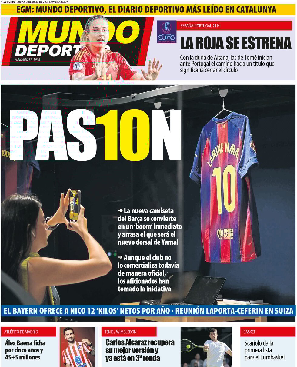 anteprima della prima pagina di Mundo Deportivo