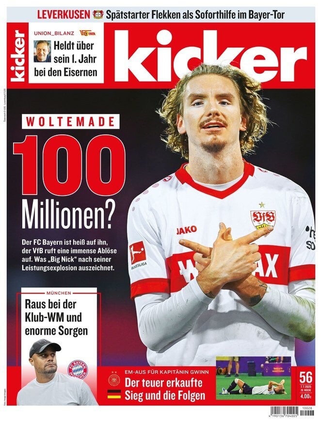 anteprima della prima pagina di kicker del 07/07/2025