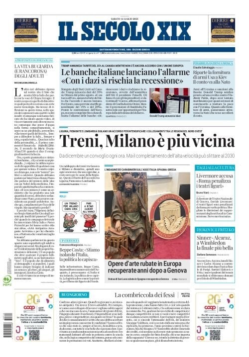 anteprima della prima pagina di Il Secolo XIX