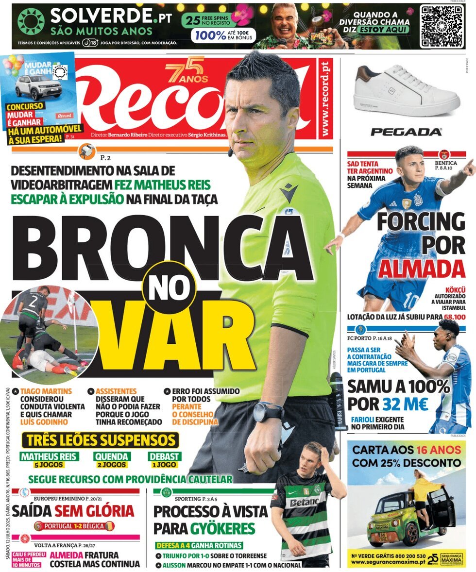 anteprima della prima pagina di Record