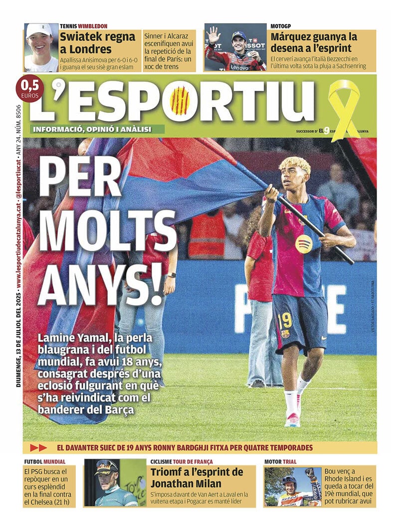 anteprima della prima pagina di L'Esportiu