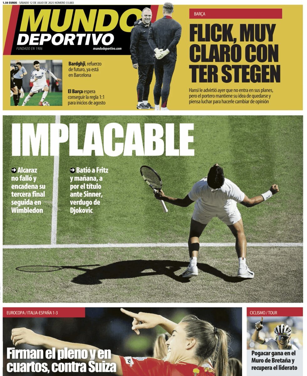 anteprima della prima pagina di Mundo Deportivo