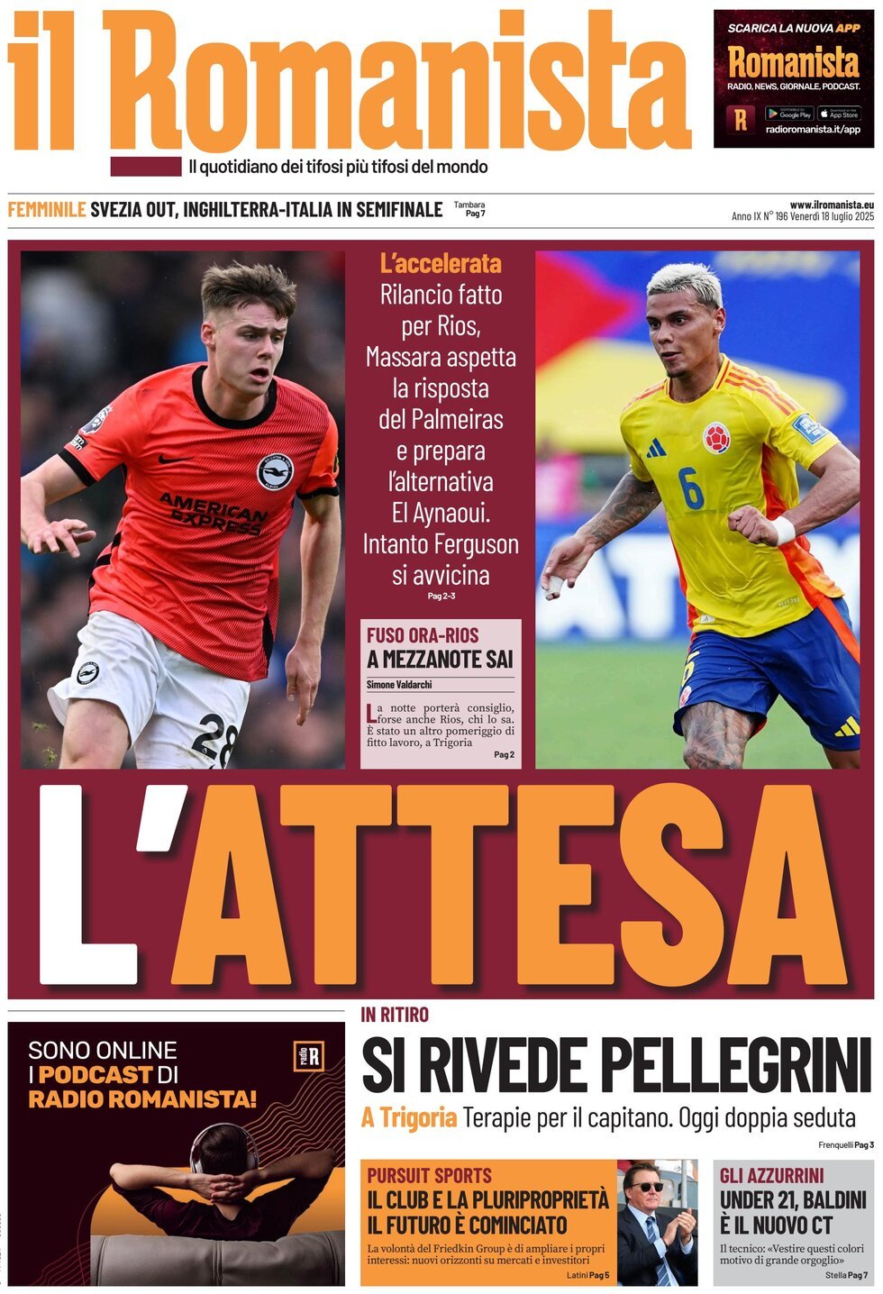 anteprima della prima pagina di Il Romanista