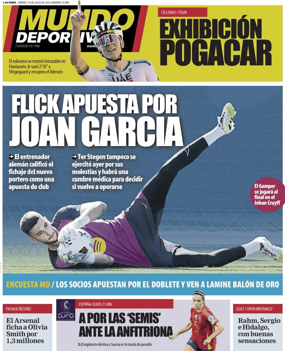 anteprima della prima pagina di Mundo Deportivo