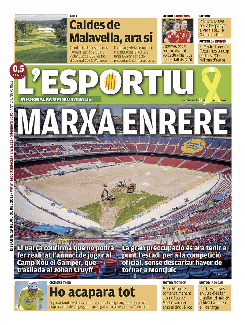 anteprima della prima pagina di L'Esportiu