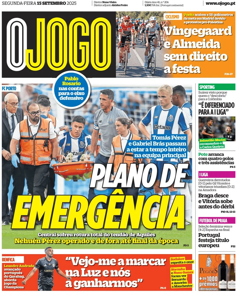 anteprima della prima pagina di O Jogo
