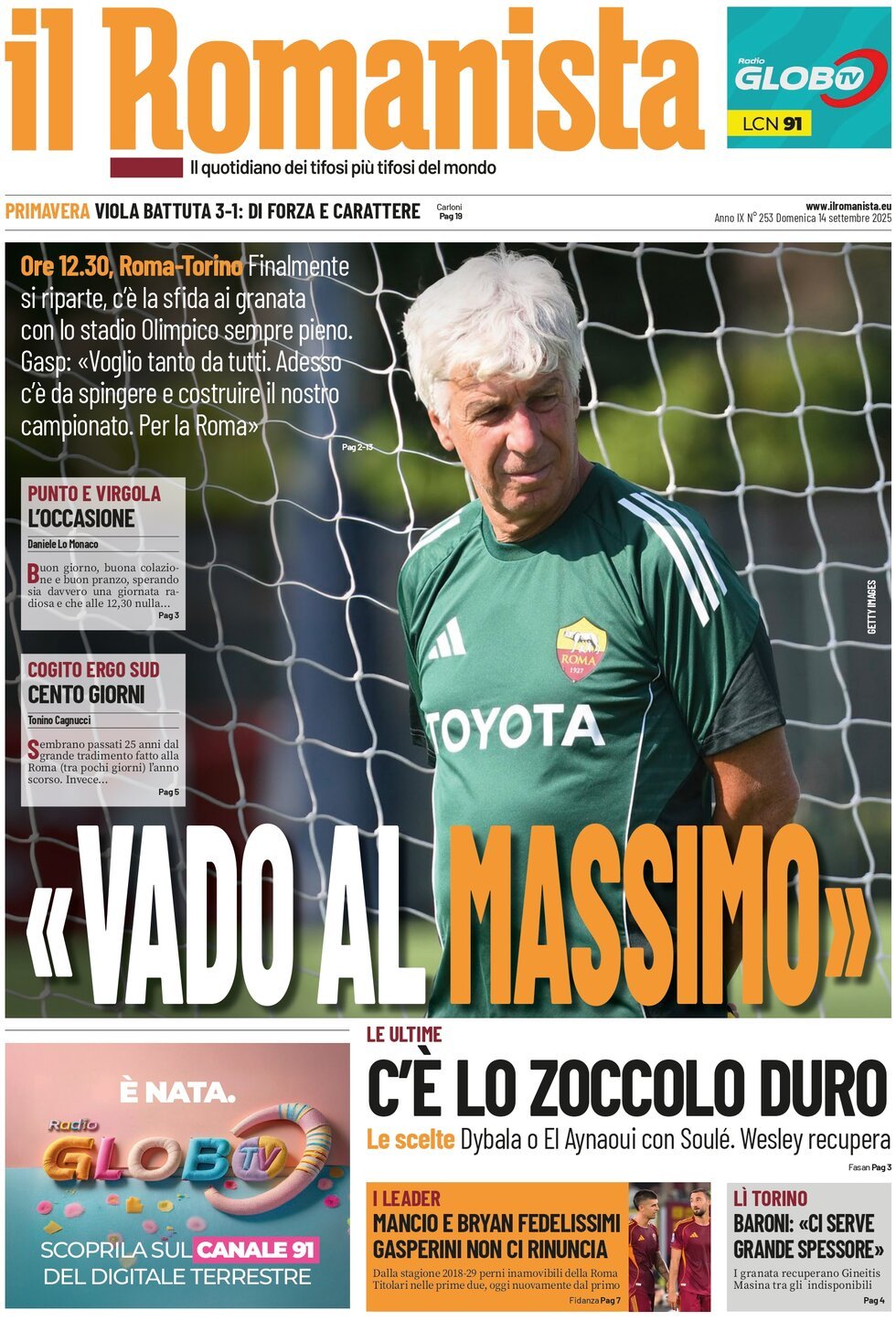 anteprima della prima pagina di Il Romanista