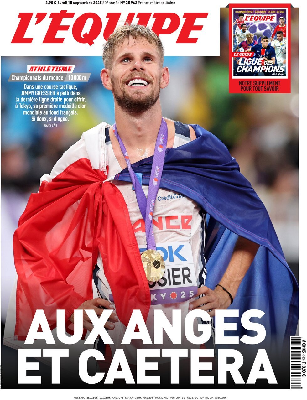 anteprima della prima pagina di L'Equipe