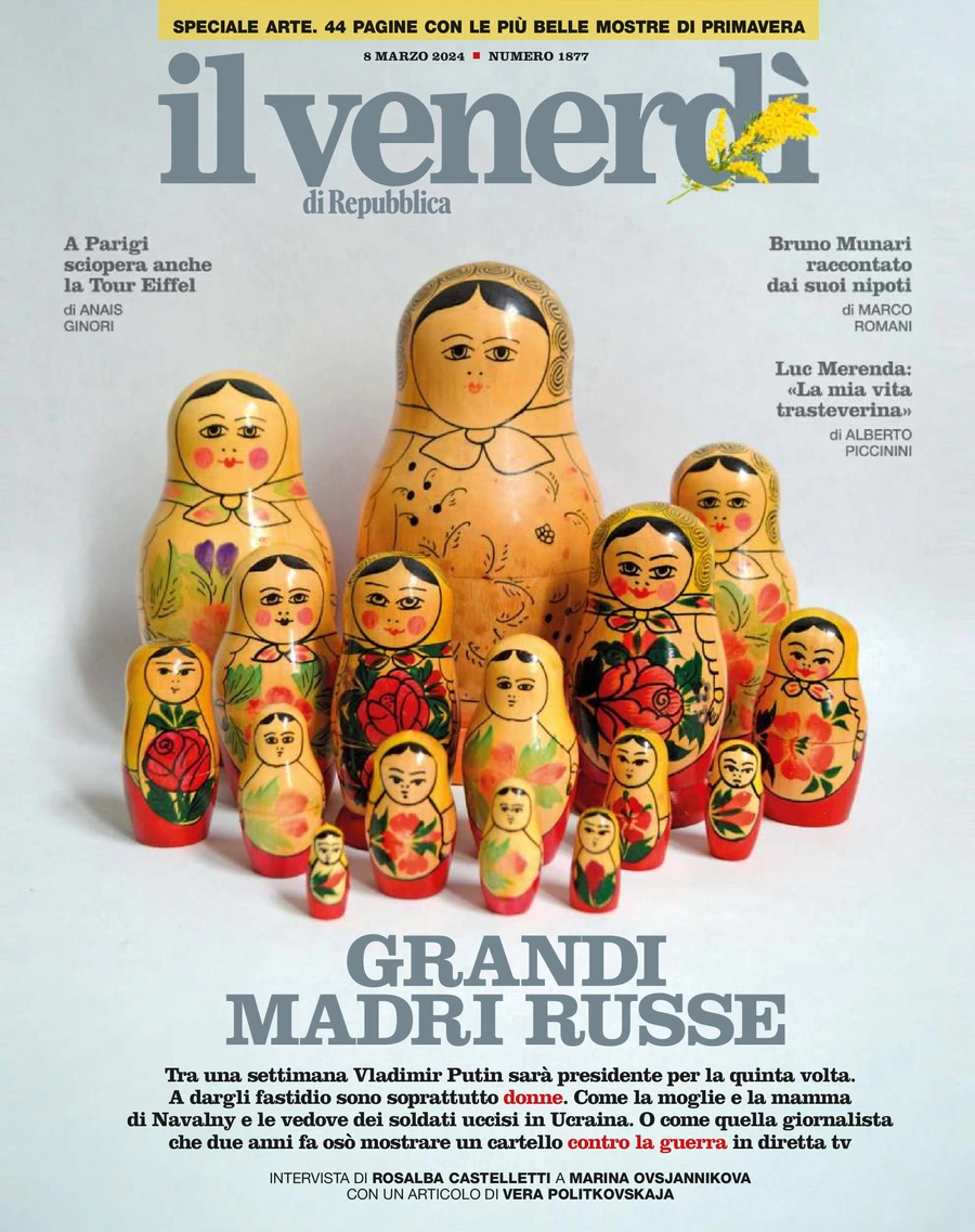 anteprima della prima pagina di il-venerd-di-repubblica del 08/03/2024