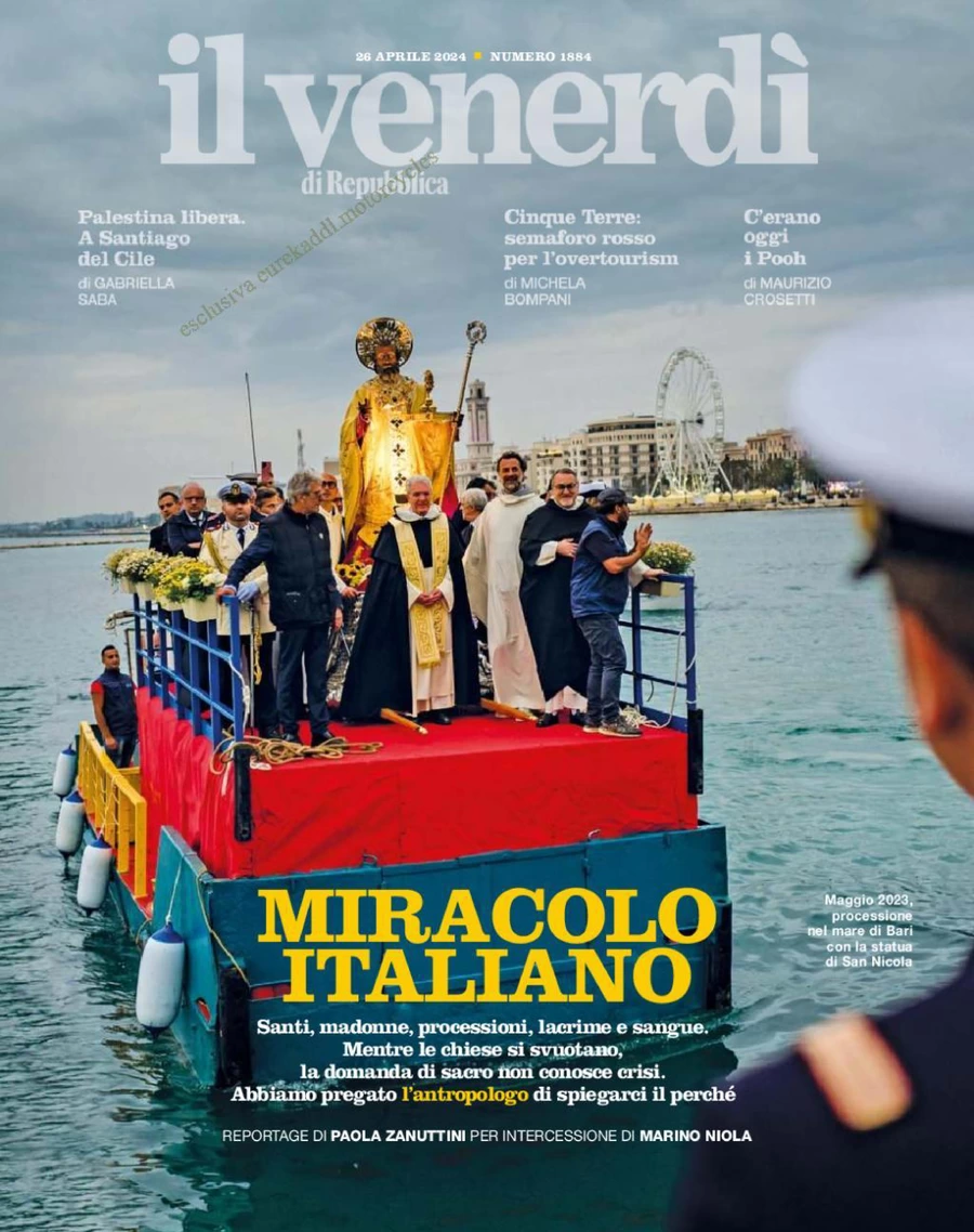 anteprima della prima pagina di il-venerd-di-repubblica del 26/04/2024