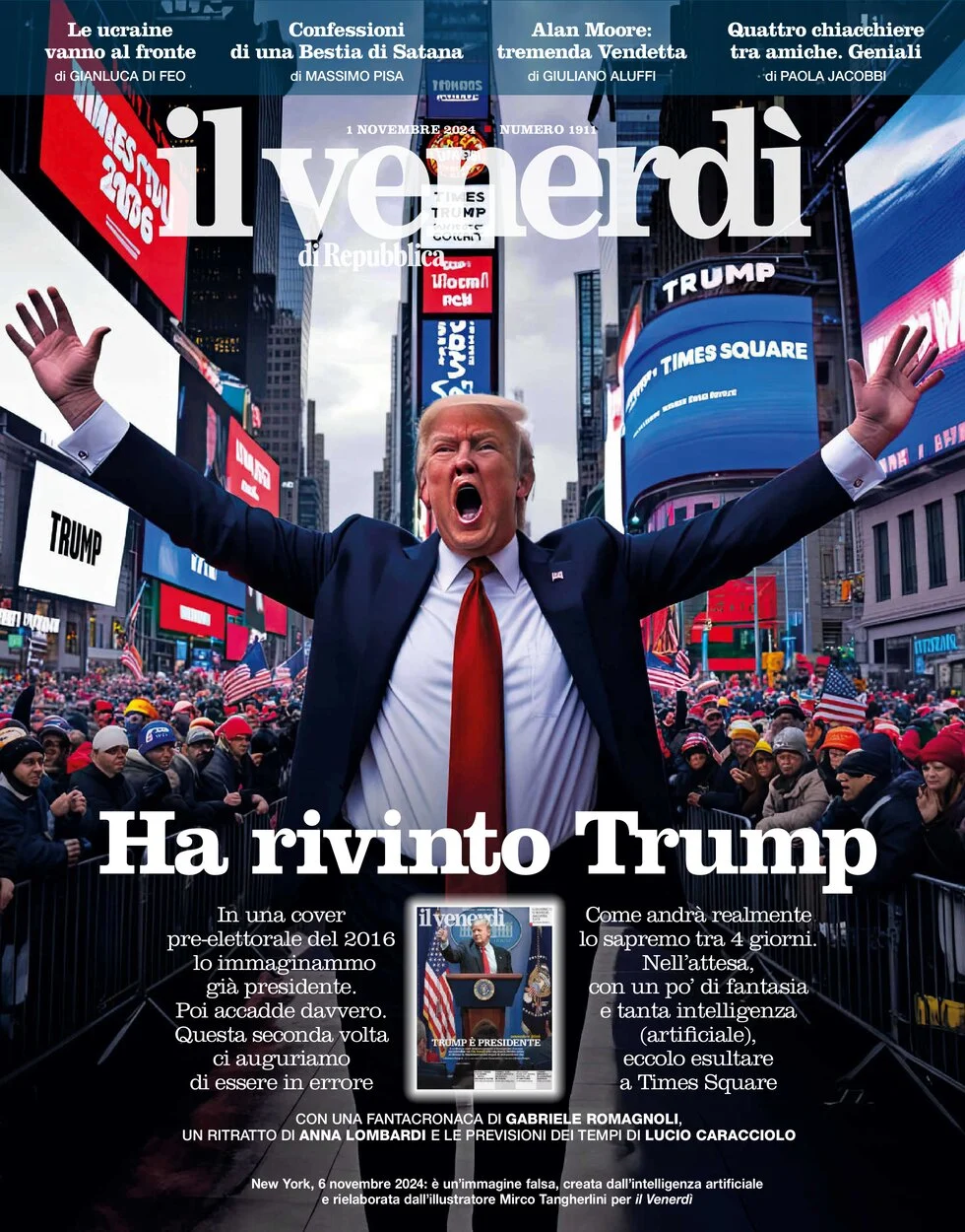 anteprima della prima pagina di il-venerd-di-repubblica del 01/11/2024