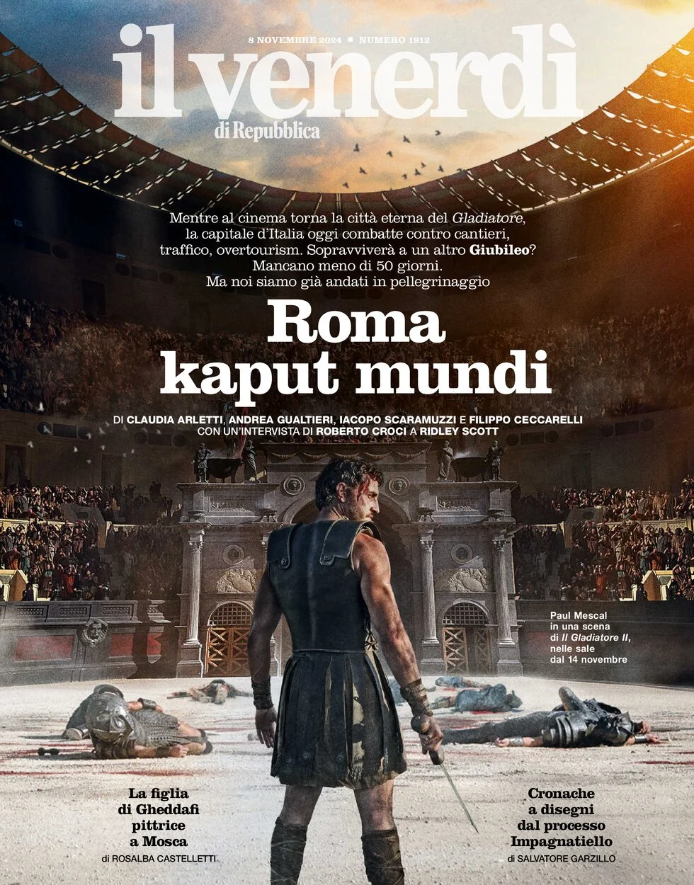 anteprima della prima pagina di il-venerd-di-repubblica del 08/11/2024