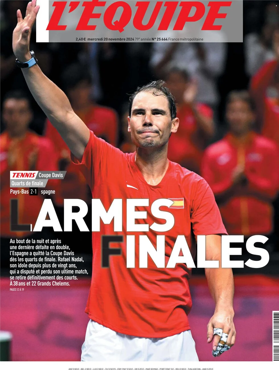 anteprima della prima pagina di L'Equipe