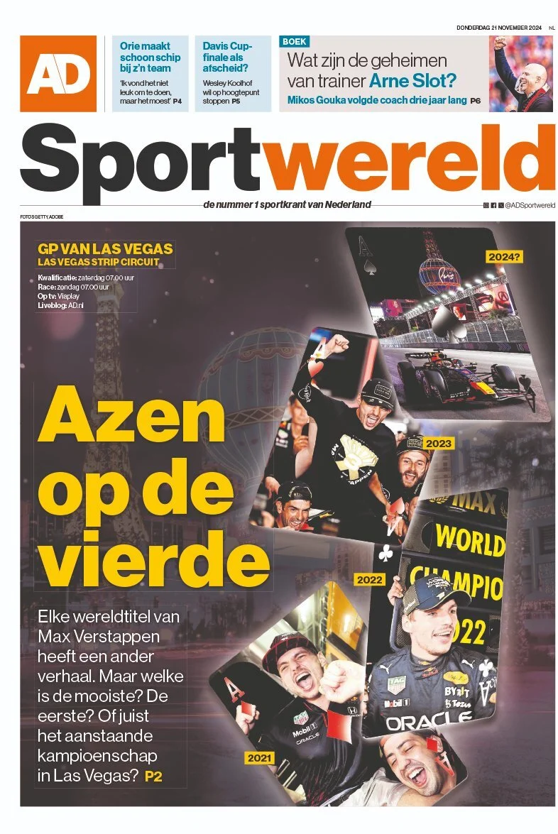 anteprima della prima pagina di AD Sportwereld