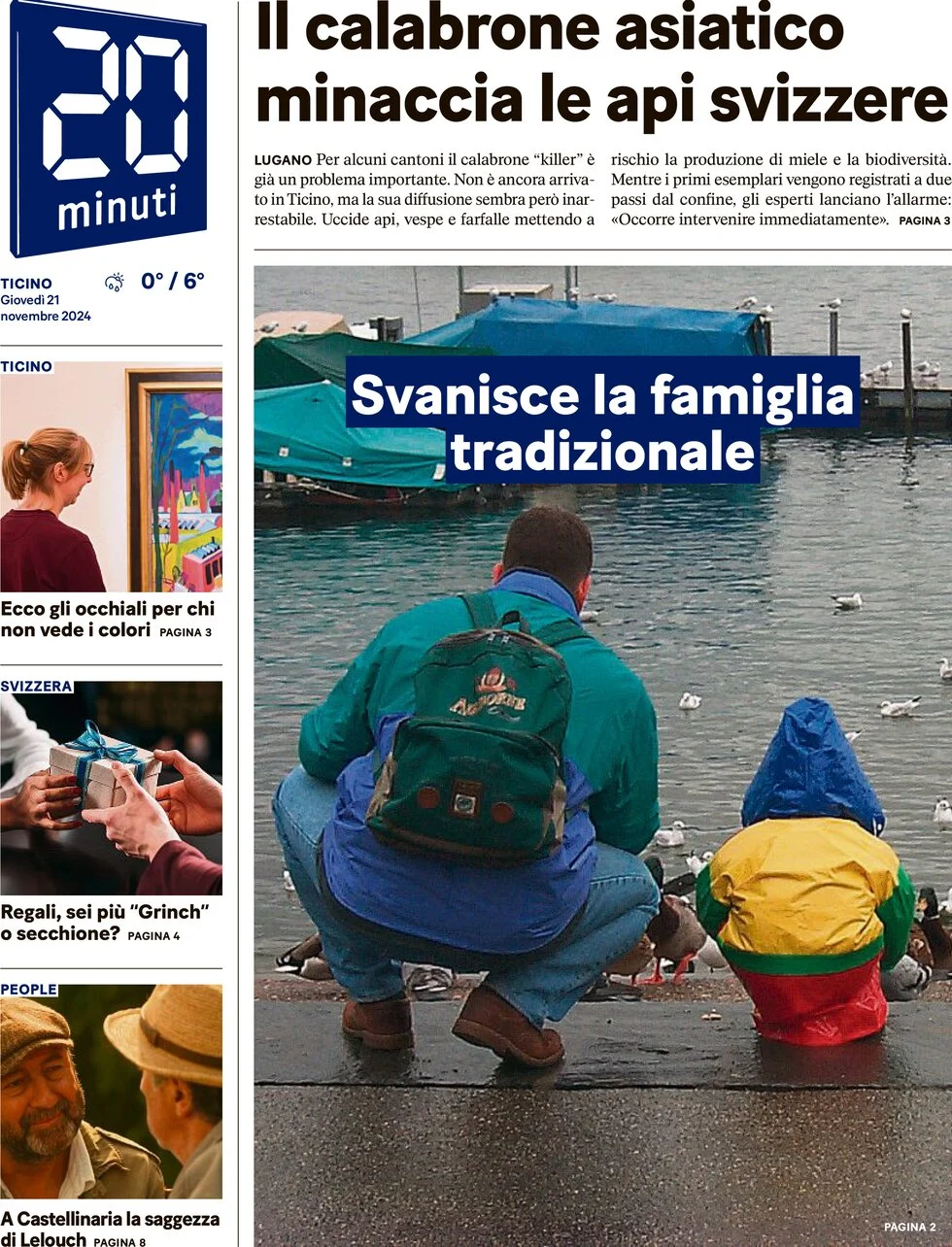 anteprima della prima pagina di 20 Minuti