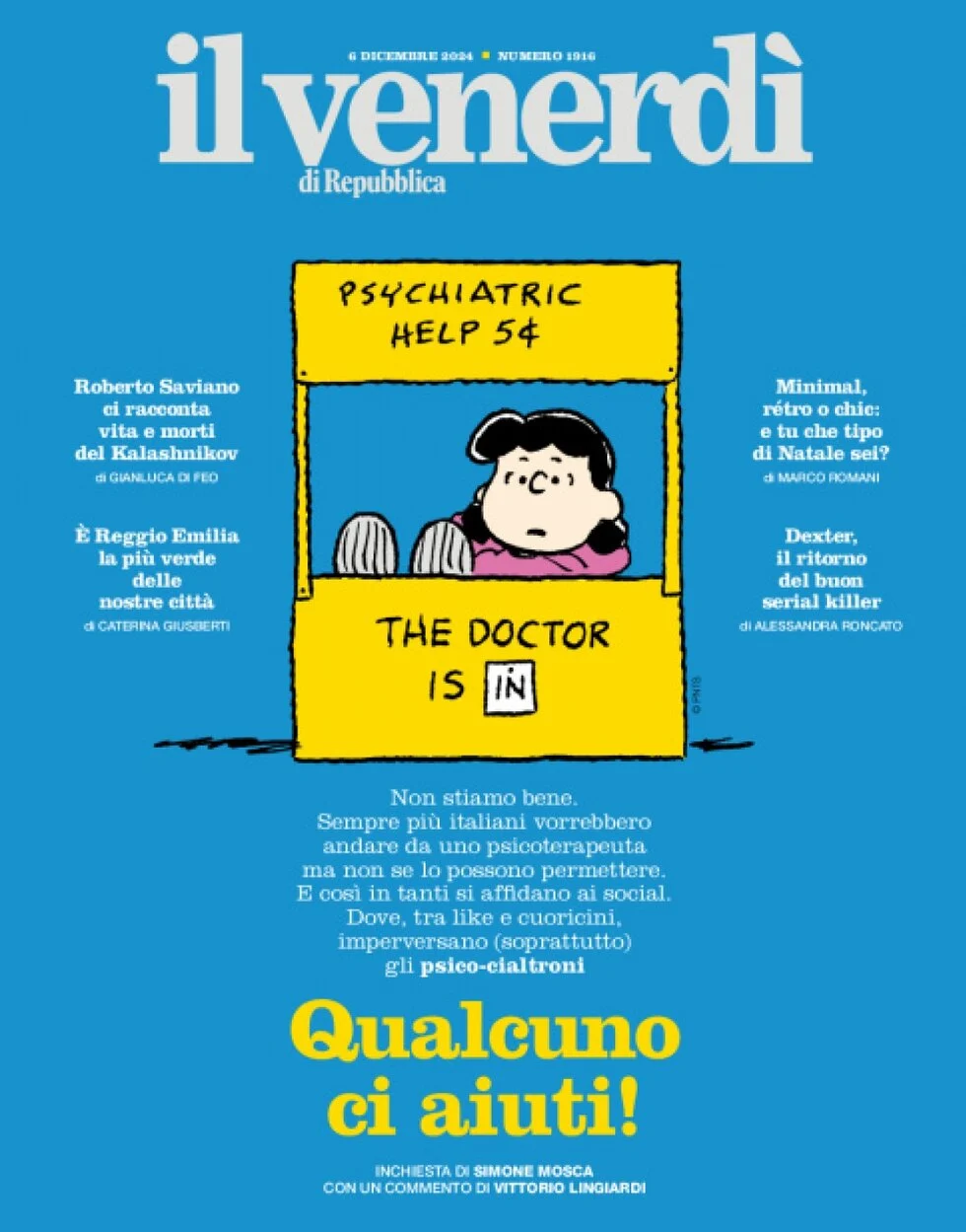 anteprima della prima pagina di il-venerd-di-repubblica del 06/12/2024