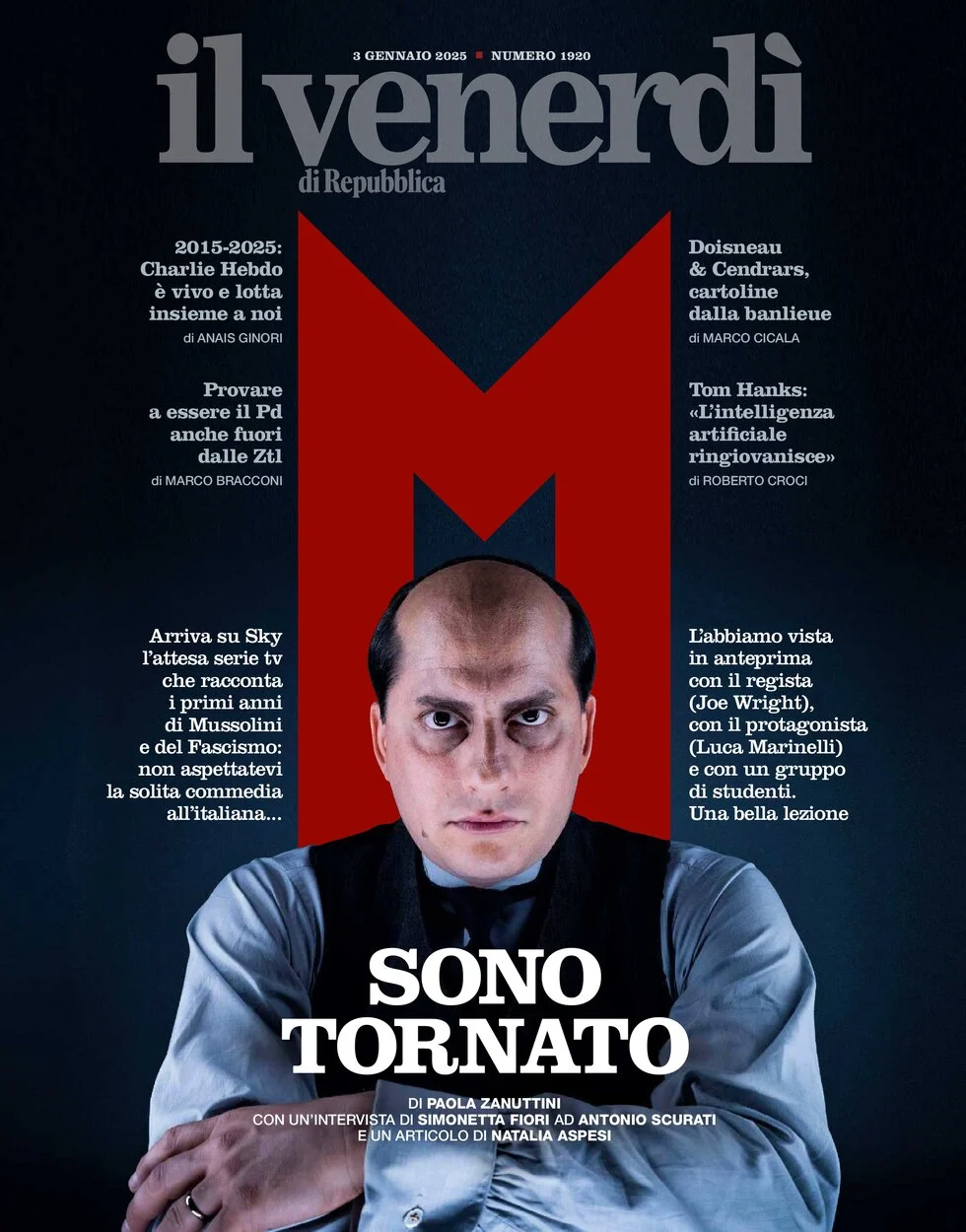 anteprima della prima pagina di il-venerd-di-repubblica del 03/01/2025