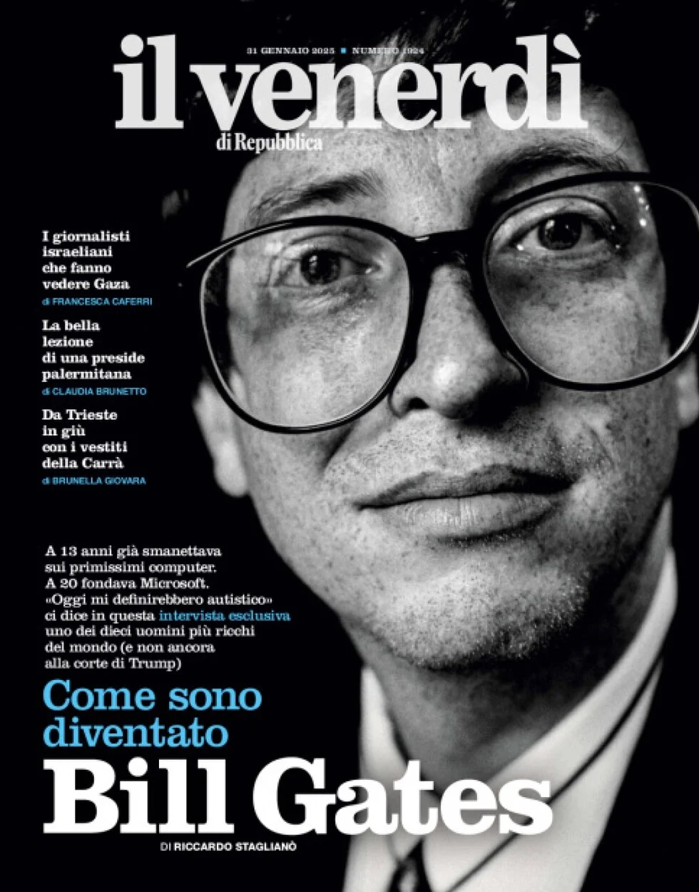 anteprima della prima pagina di il-venerd-di-repubblica del 31/01/2025