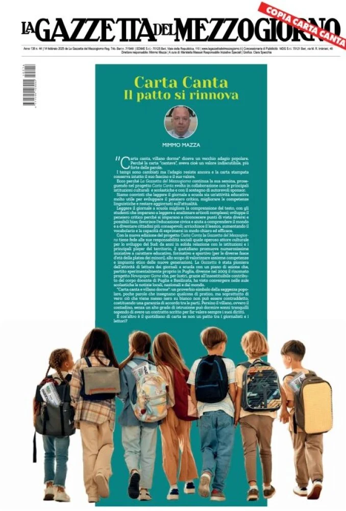 anteprima della prima pagina di la-gazzetta-del-mezzogiorno-basilicata del 14/02/2025