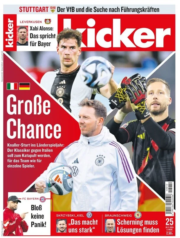 anteprima della prima pagina di kicker del 20/03/2025