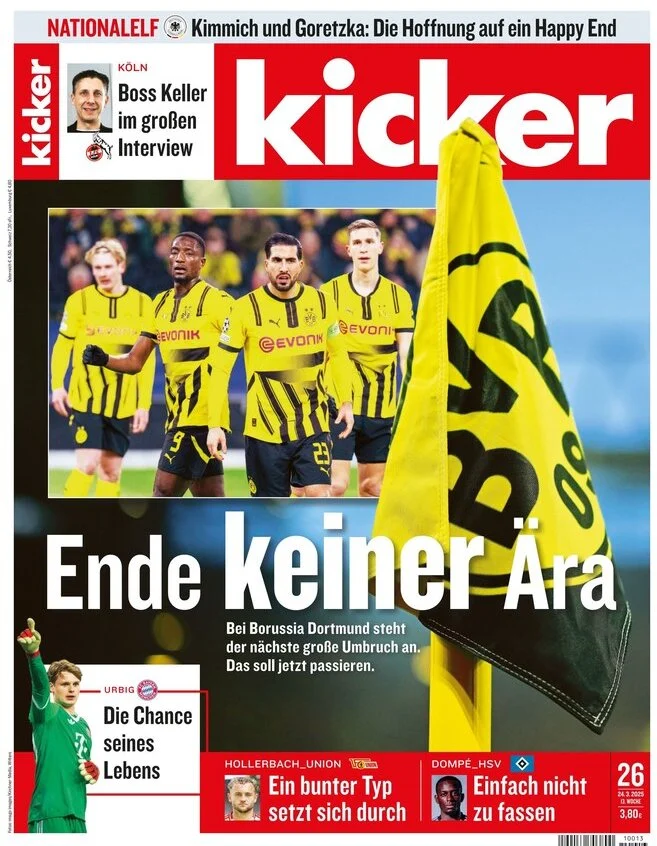anteprima della prima pagina di kicker del 24/03/2025
