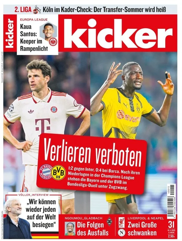 anteprima della prima pagina di kicker del 10/04/2025