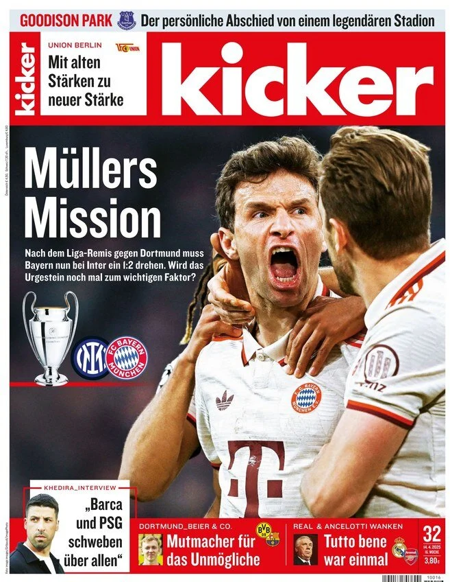 anteprima della prima pagina di kicker del 14/04/2025