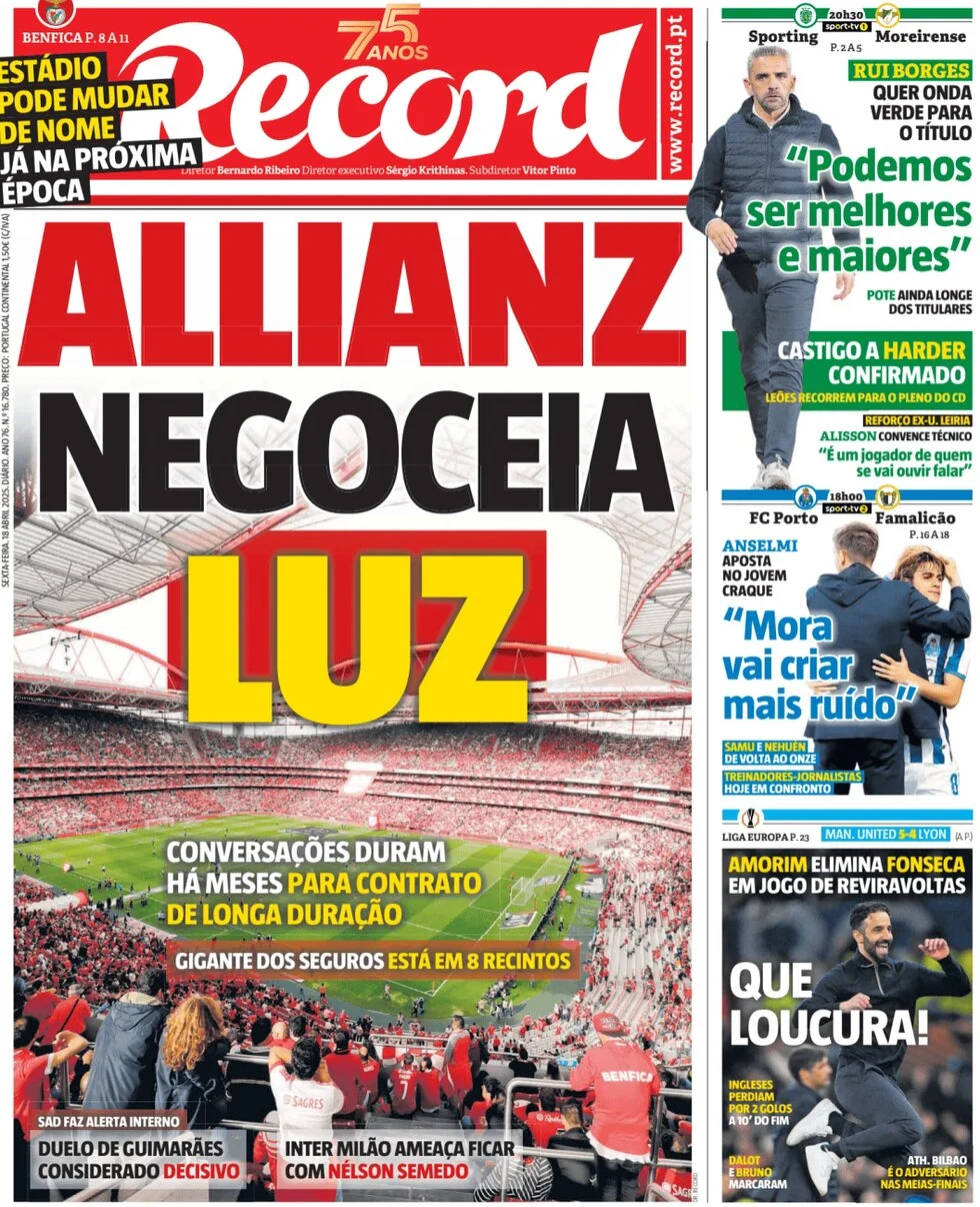 anteprima della prima pagina di Record