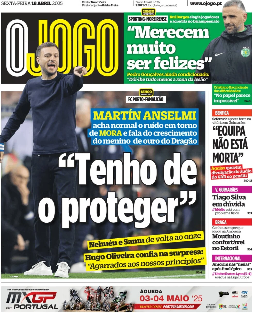 anteprima della prima pagina di O Jogo