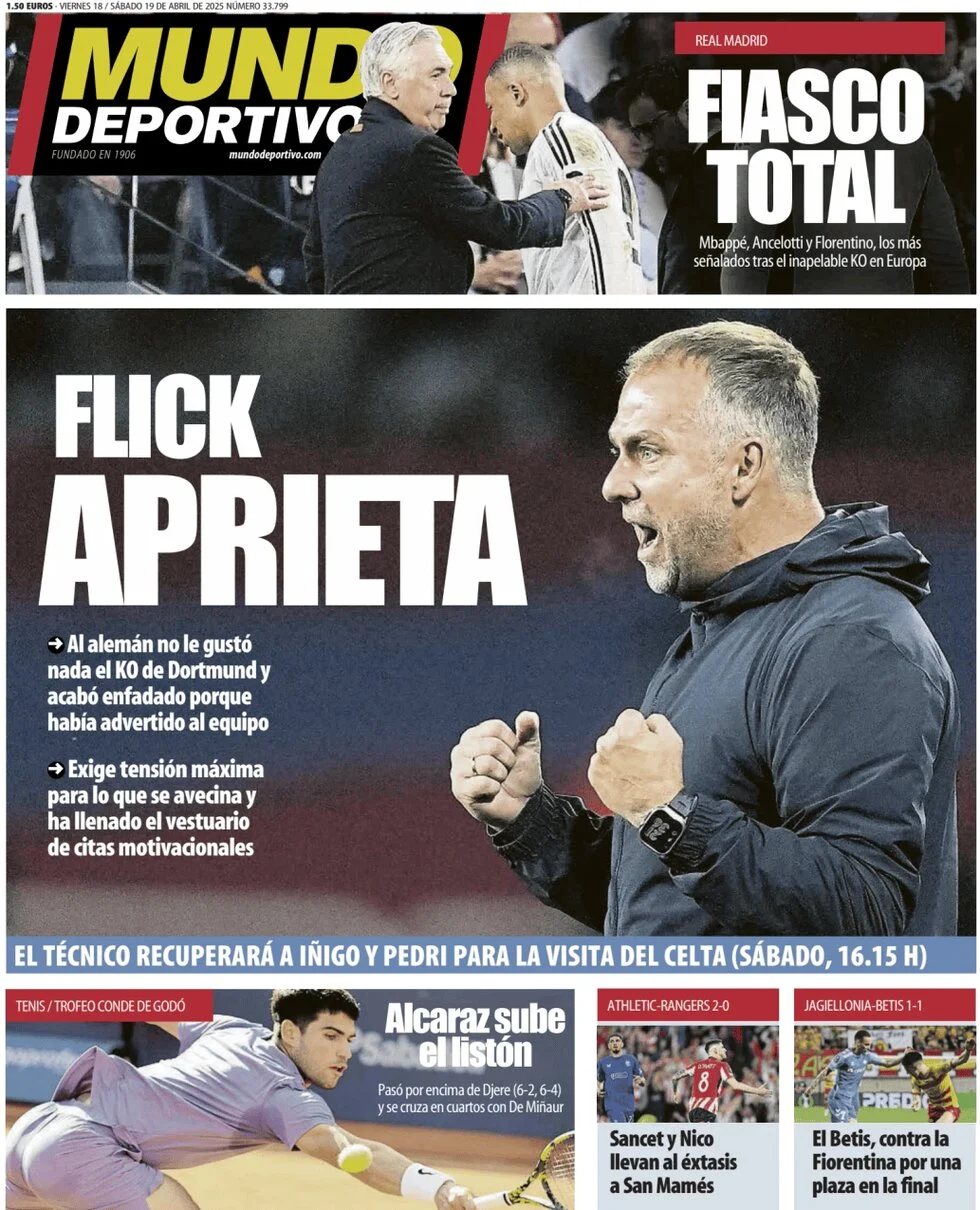 anteprima della prima pagina di Mundo Deportivo