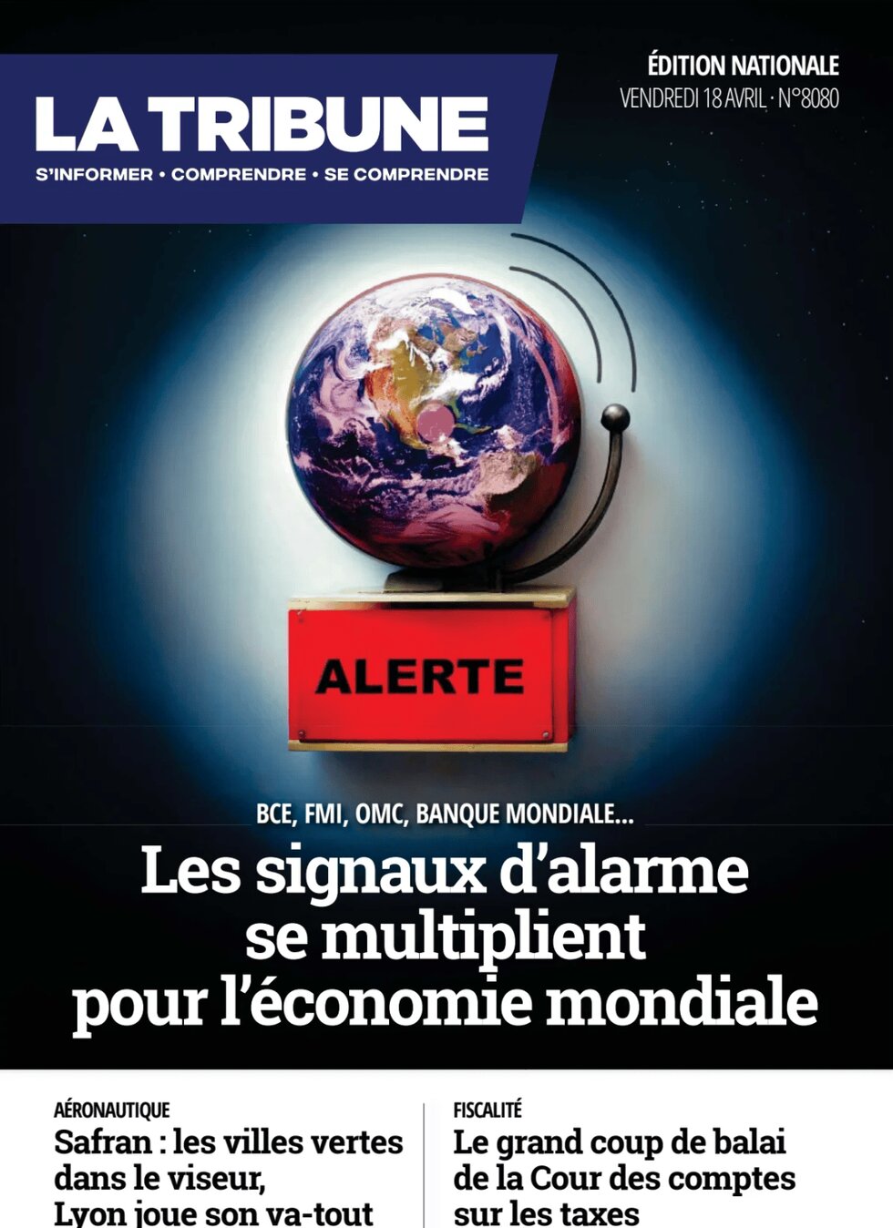 anteprima della prima pagina di La Tribune