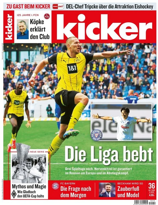 anteprima della prima pagina di kicker del 28/04/2025