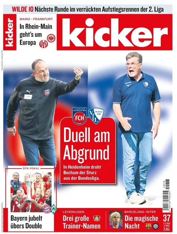 anteprima della prima pagina di kicker del 02/05/2025
